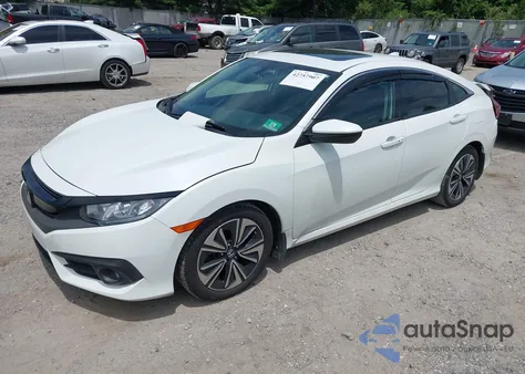 2017 Honda Civic Ex-L z USA, uszkodzony, nr VIN 2HGFC1F77HH646110